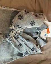 12 mois ensemble jeans fleur