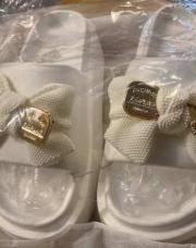 Claquette blanche a noeud pointure38