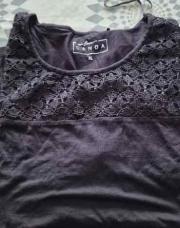 Thee shirt noir CANDA XL
