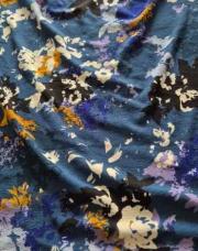 Robe bleu a fleur 46