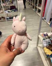 Doudou licorne 