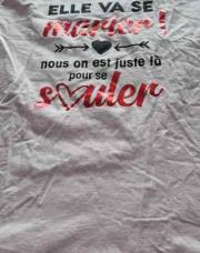 Thee shirt rose L