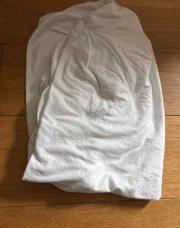 Housse de matelas blanc 120x60