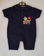 Salopette 6M bleu little gardenes