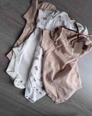 Lot de 4 body brun 18/24M