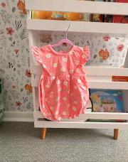 Combi-shirt rose fleur kiabi 9 mois 