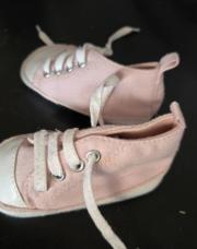 Chaussure tissu rose 