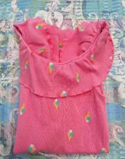 Robe rose glace