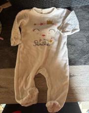 Pyjama blanc je suis une princesse 3 mois 