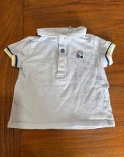 Polo IKKS bleu 6 mois 