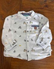 Chemise Obaibi motif singe chat 9 mois 
