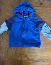 Gilet sweat DPAM bleu 