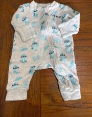 Pyjama stitch gris 1/3 mois 