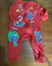 Pyjama Marvel rouge 12 mois (80cm) 