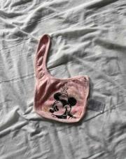 Bavoir minnie rose 