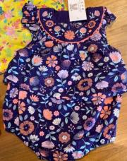 Combishort Sergent Major 3 mois violette 