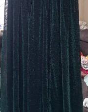 Robe verte pailleté fendue cuisse M
