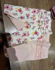 Lots de deux legging rose 
