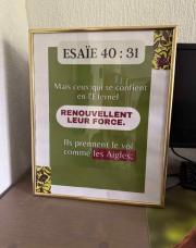 Cadre A3 - Chrétien personnalisé 