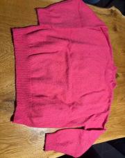 Pull longue manche rose 