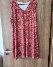 Robe rouge à fleurs t52
