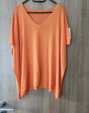 Pull orange grande taille 