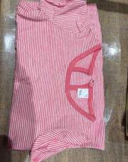 T shirt rose ligne 12mois tex 
