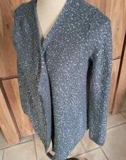 Cardigan camaïeu M gris pailletté