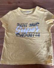 T shirt MC KIABI 24 mois jaune 