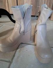 Bottines nude 41 plate-forme 