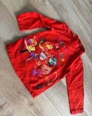Sous pull rouge animaux 12M 