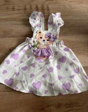 Robe 12-18 M mauve cœur 