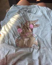 T-shirt lapinou vert C&A 3A