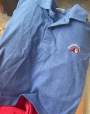 Polo bleu 6 M poisson 