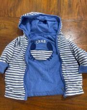 Veste réversible obaibi crabe 9 mois 