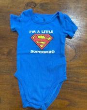 Body superman bleu 12 mois 