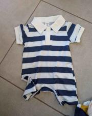 3-6m shein bleu combi