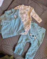 Ensemble body pantalon et gilet bleu Winnie 