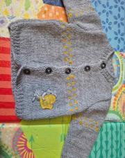 Gilet gris fait main