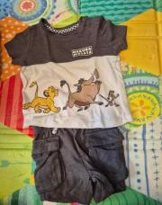 Tee-shirt et short Roi Lion 