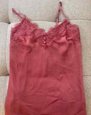 Blouse rose satin 