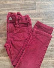 Pantalon velours bordeaux 4A