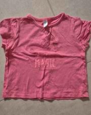 Tshirt rose licorne-18m-basic