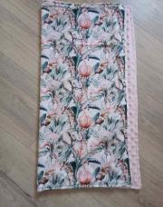 Neuf, couverture savane  65/65cm fait main 