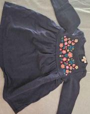 Robe 18mois DPAM bleu fleur 