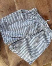 Short bleu à ligne h&m
