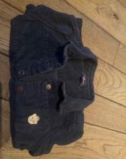 Sergent major chemise noire côtelé 