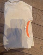 Pull beige et orange 