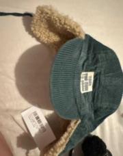 Casquette velours vert 