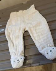 Pantalon velours C&A 2/3 mois oursons 